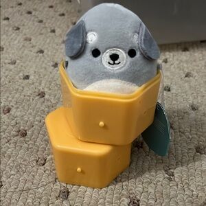 Squishmallows Gray and Yellow Stuffed Animal Toy
